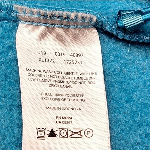 Columbia Benton Springs Turquoise Blue Full-Zip Cold Block Collar Fleece Jacket - Picture 11 of 11